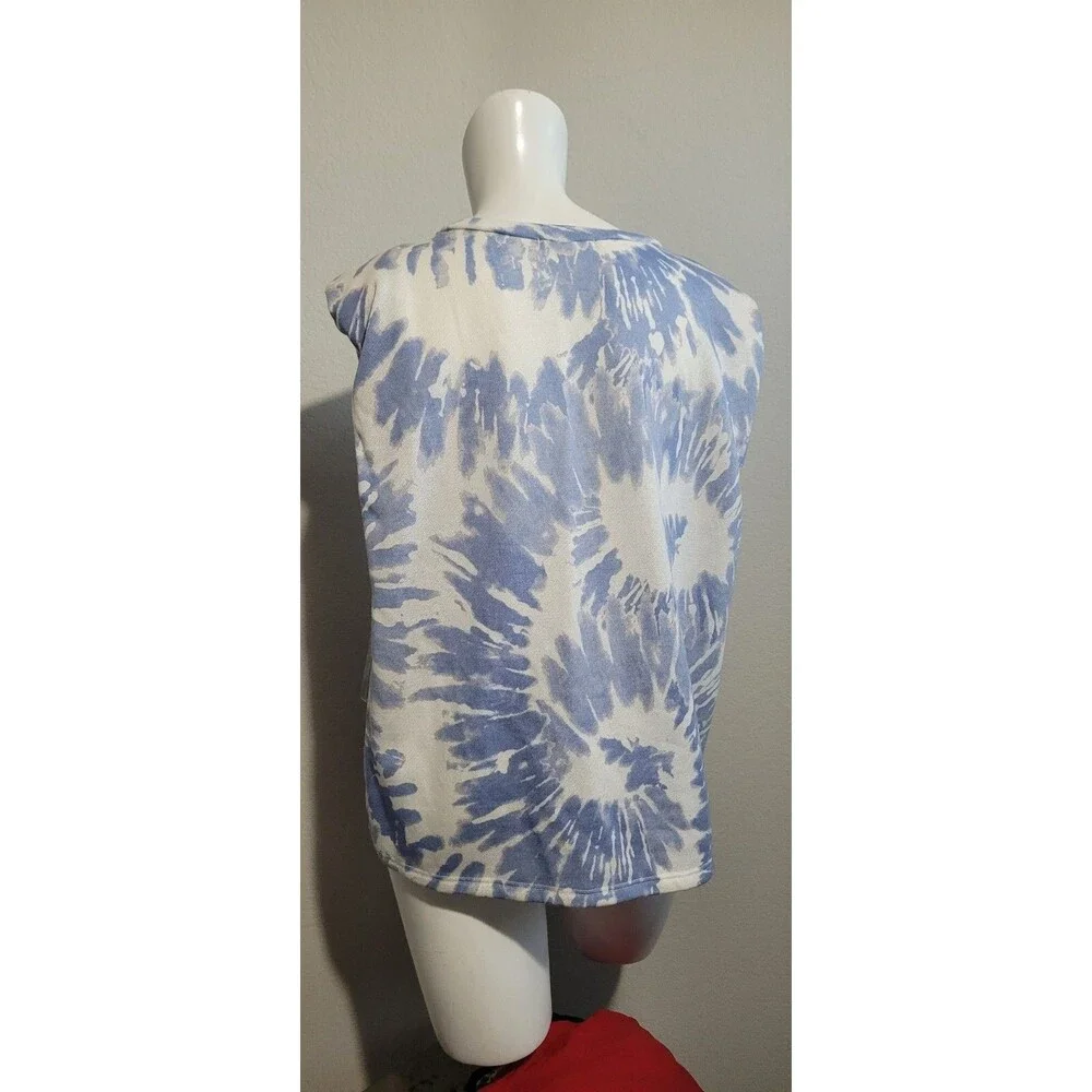 Entro Anthropologie L Knit Top Shirt shoulder pad stretch